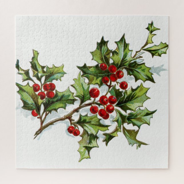 HollyBerries 001 Jigsaw Puzzle (Vertical)