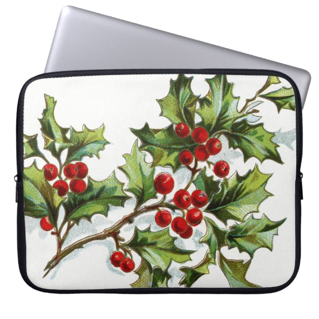 HollyBerries 001 Laptop Sleeve (Front)