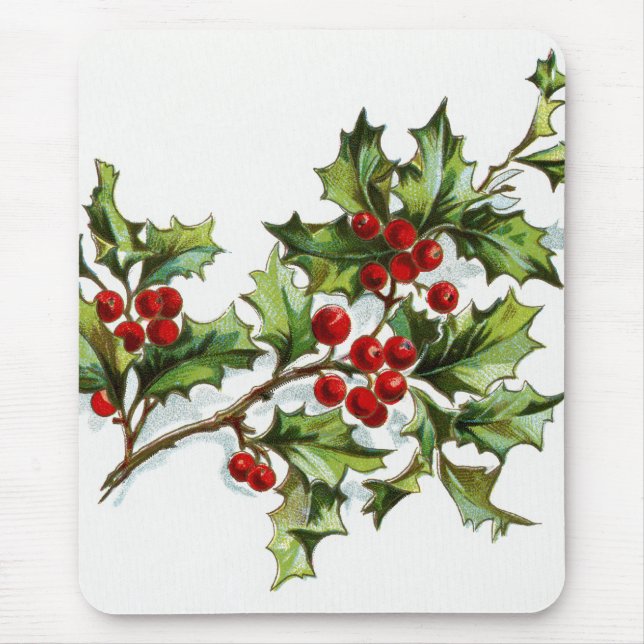 HollyBerries 001 Mouse Mat (Front)