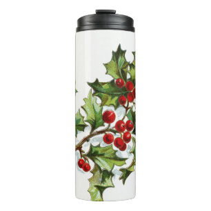 HollyBerries 001 Thermal Tumbler