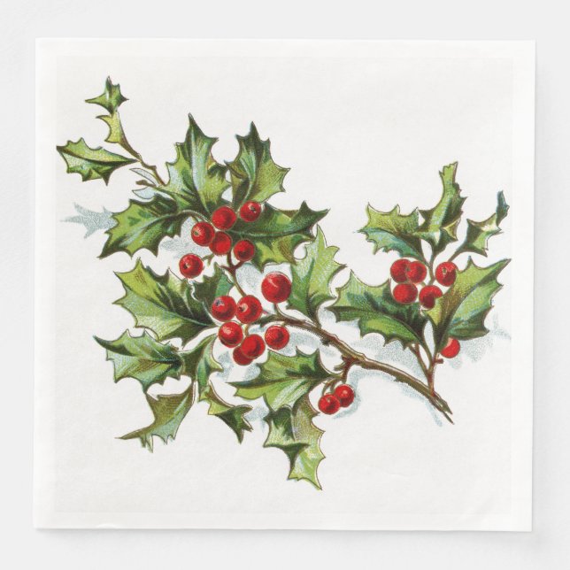 HollyBerries 002 Napkin (Front)