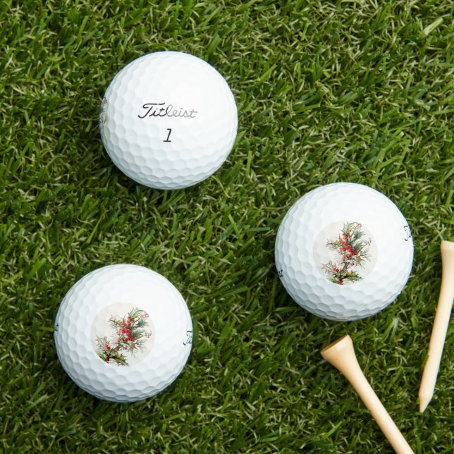 HollyBerries 003 Golf Balls (Insitu Grass)