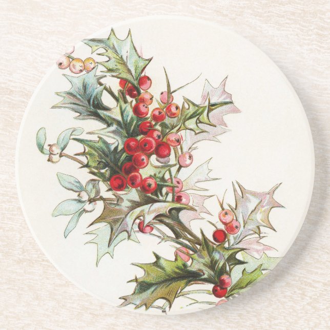 HollyBerries 004 Coaster (Front)