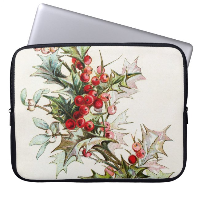HollyBerries 004 Laptop Sleeve (Front)