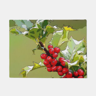 HollyBerries 005 Doormat