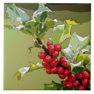 HollyBerries 005 Tile