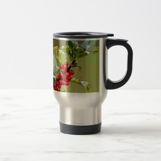HollyBerries 006 Travel Mug (Right)