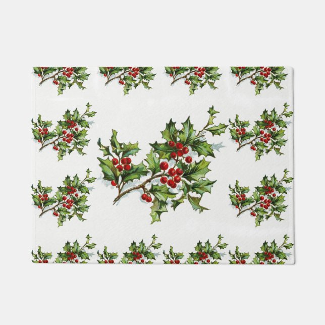 HollyBerries 014 Doormat (Front)