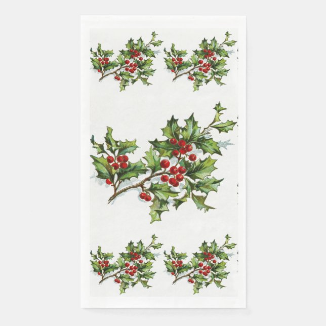 HollyBerries 014 Napkin (Front)