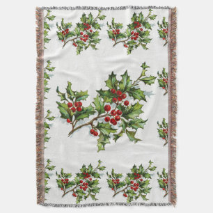 HollyBerries 014 Throw Blanket