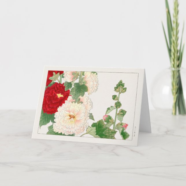 Hollyhock by Tanigami Konan Card (Front)