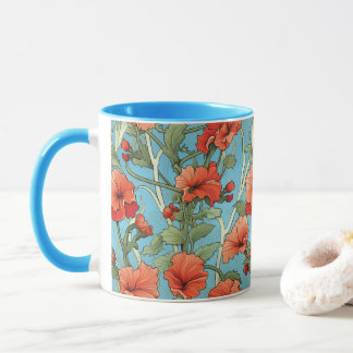 Hollyhock Coffee Mug