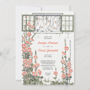 Hollyhock Country Wedding Invitation