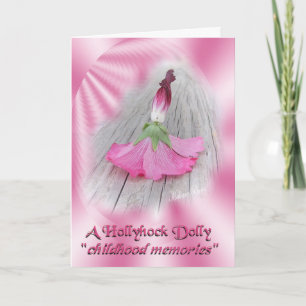"Hollyhock Dolls" Card