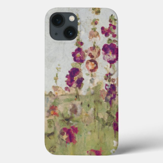 Hollyhocks by the Sea Case-Mate iPhone Case (Back)