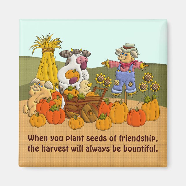 Holly's Friendship Harvest Magnet (Front)
