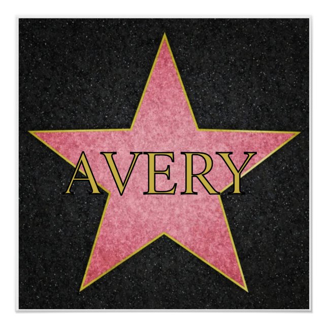 Hollywood actors gold star poster (Front)