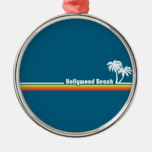 Hollywood Beach Florida Metal Tree Decoration