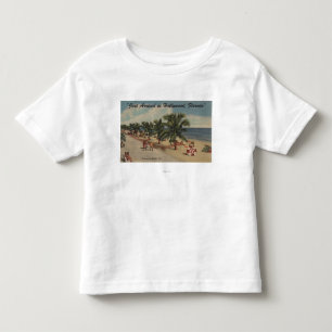 Hollywood Beach, Florida - View of Beach Toddler T-Shirt