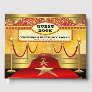 Hollywood Birthday Party Guest Book