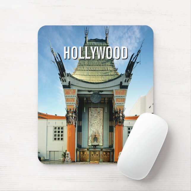 Hollywood Boulevard Grauman's Chinese Mouse Mat (With Mouse)
