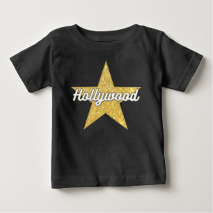 Hollywood Boulevard Script and Star Baby T-Shirt
