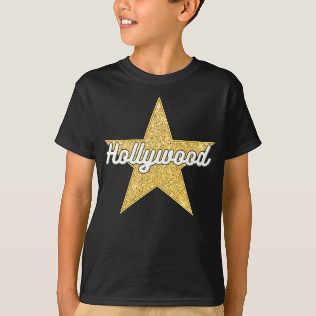 Hollywood Boulevard Script and Star T-Shirt (Front)