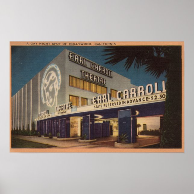 Hollywood, CA - "A gay night spot" Poster (Front)