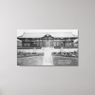 Hollywood, CA Japanese Mansion in Gardens Canvas Print