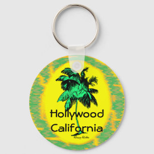 Hollywood CA Palm Tree Key Chain