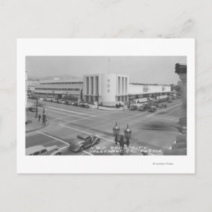 Hollywood, CA View of Radio City and NBC Studios Postcard