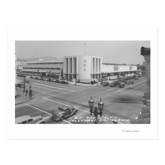 Hollywood, CA View of Radio City and NBC Studios Postcard
