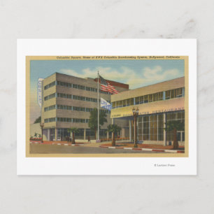 Hollywood, CAColumbia Square, KNX Broadcasting Postcard