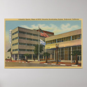 Hollywood, CAColumbia Square, KNX Broadcasting Poster