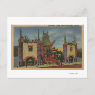 Hollywood, CAGrauman's Chinese Theatre View Postcard