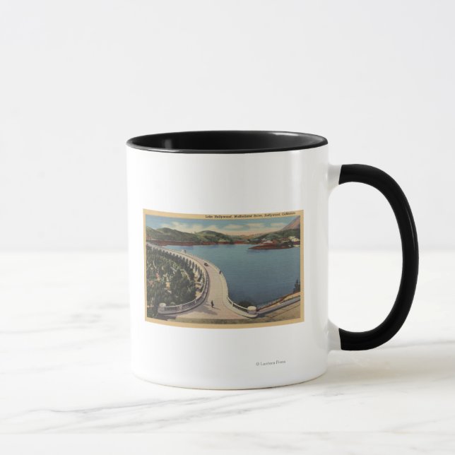 Hollywood, CALake Hollywood & Mulholland Drive Mug (Right)