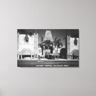 Hollywood, California Chinese Theatre View Canvas Print