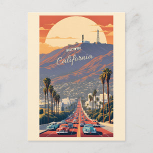 Hollywood California Postcard