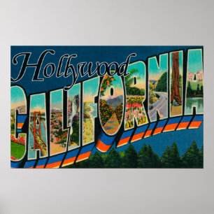 Hollywood, CaliforniaLarge Letter Scenes Poster