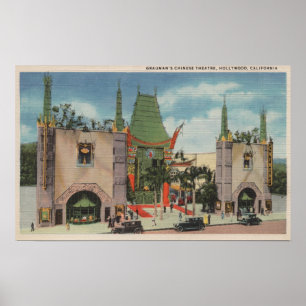 Hollywood, CAView of Grauman's Chinese Theatre Poster
