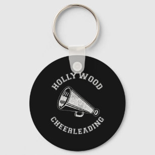 Hollywood Cheer Distressed Retro 90's Cheerleader Key Ring