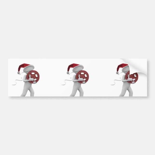 hollywood christmas bumper sticker (Front)
