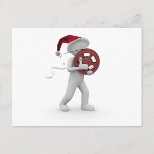 hollywood christmas holiday postcard