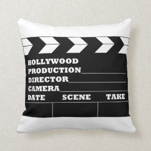 Hollywood Clapboard Throw Pillow