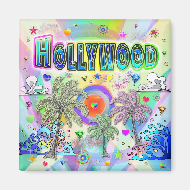 Hollywood Deep Dream Magnet (Front)