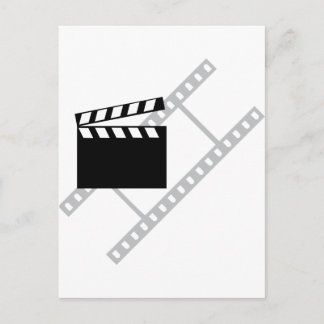 hollywood film clapper postcard