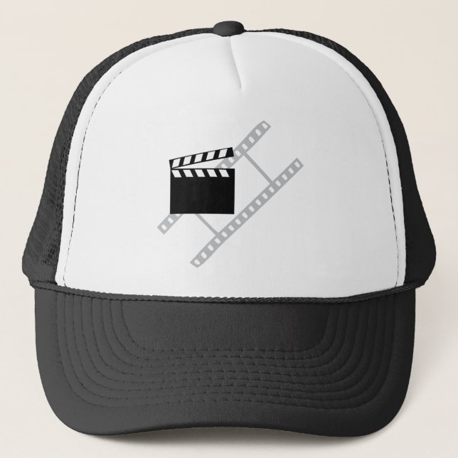 hollywood film clapper trucker hat (Front)
