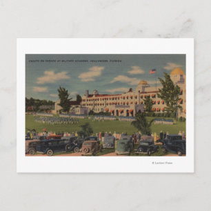 Hollywood, FL - Cadet Parade at Military Academy Postcard