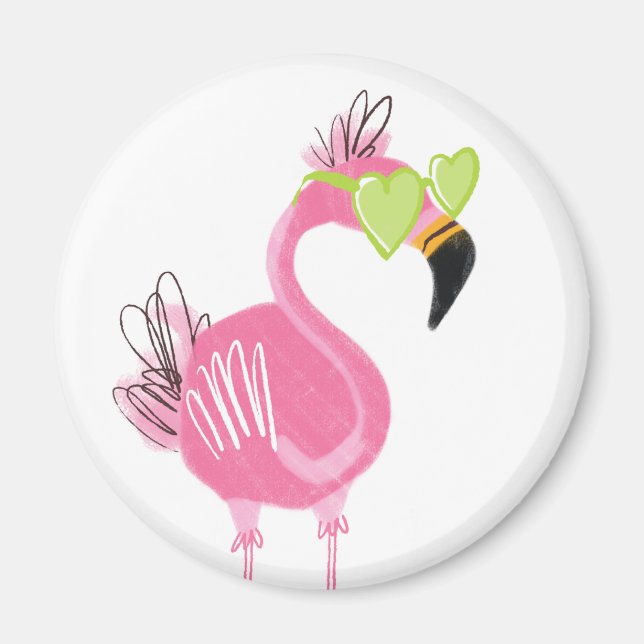 Hollywood Flamingo Magnet (Front)