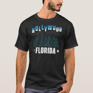 Hollywood Florida American Usa Vacation Travel Tou T-Shirt